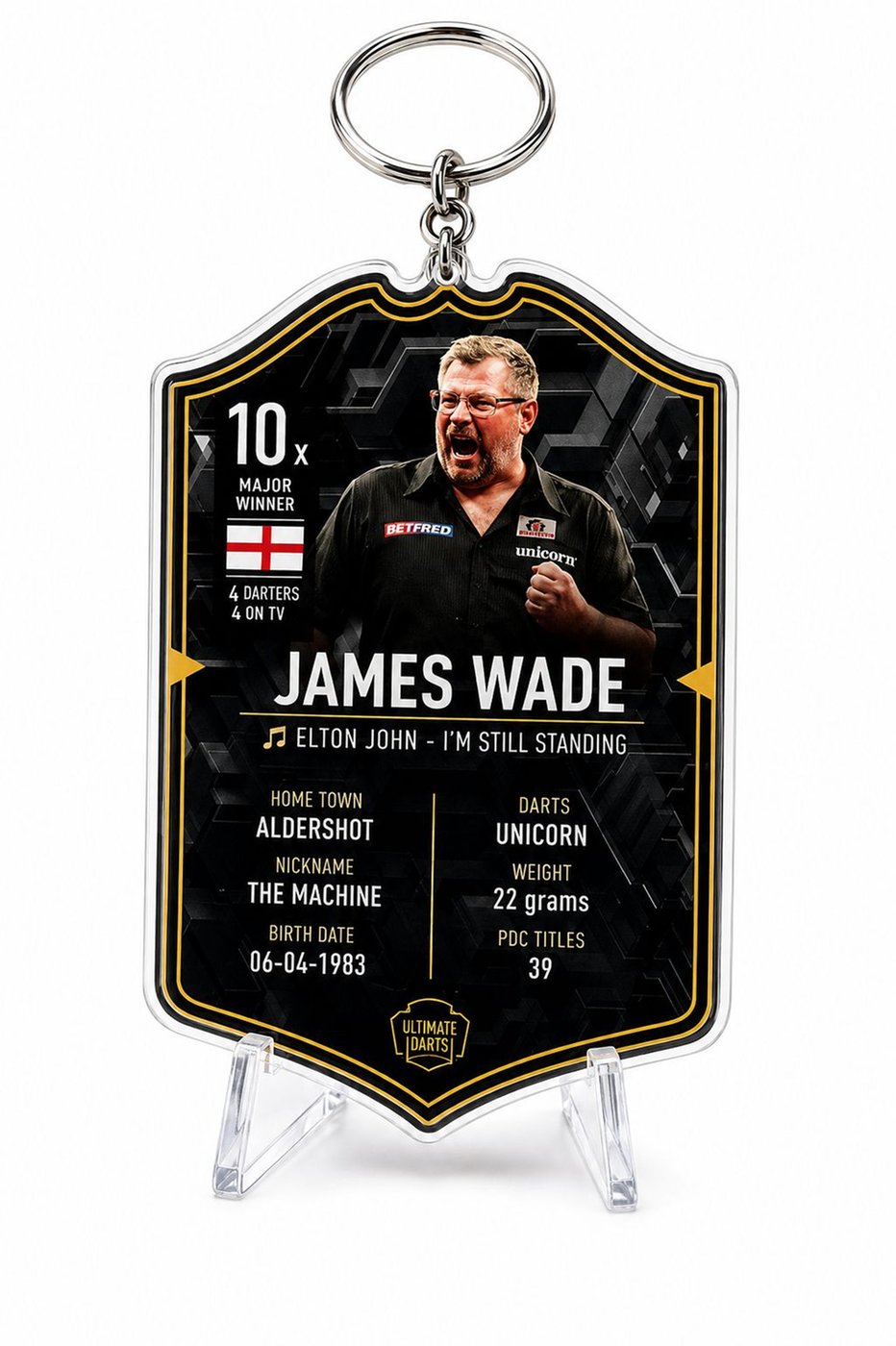 Ultimate Card Portachiavi James Wade