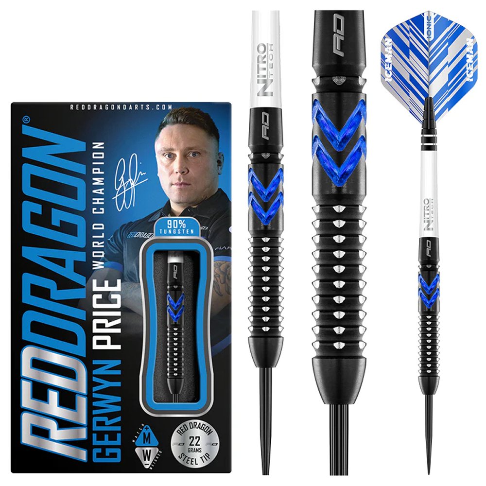 Red Dragon Gerwyn Price Blue Ice SE 90% - Dartpile