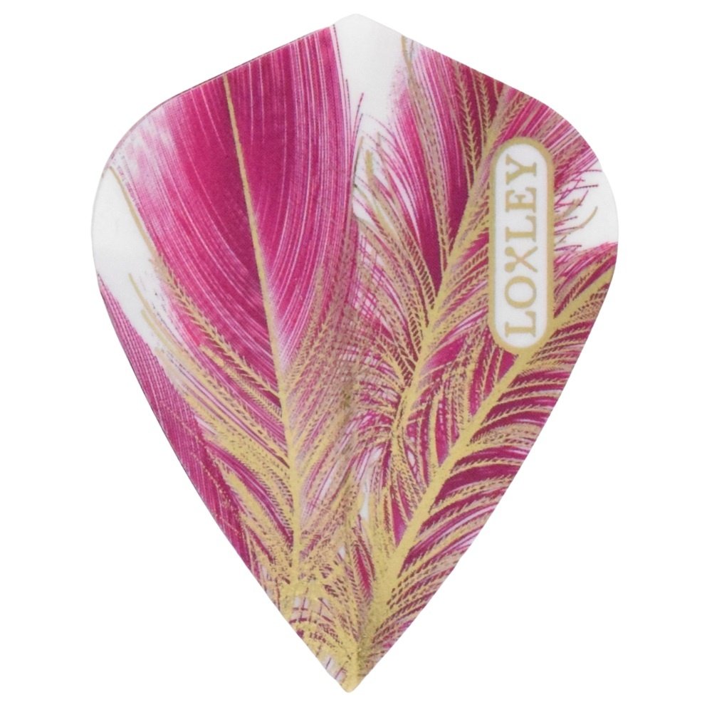 Loxley Feather Purple & Gold Kite Darts Flights