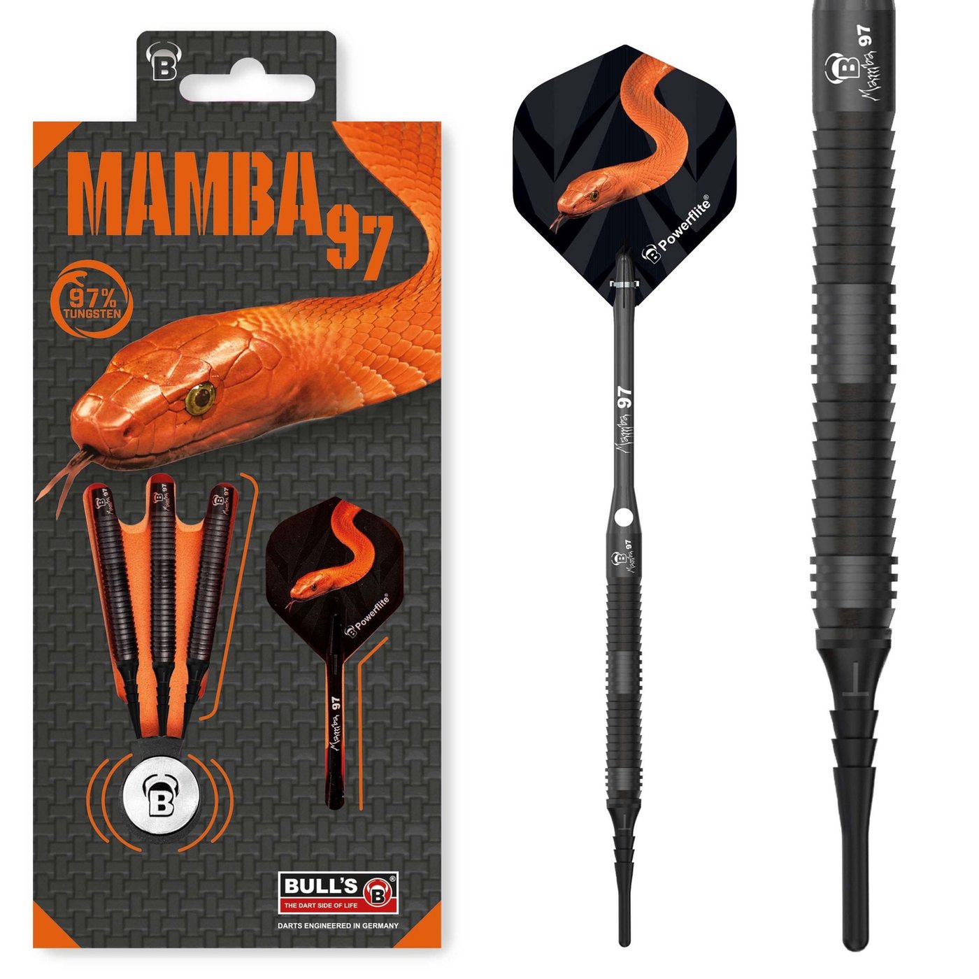 BULL'S Mamba97 M5 - Soft Tip Darts