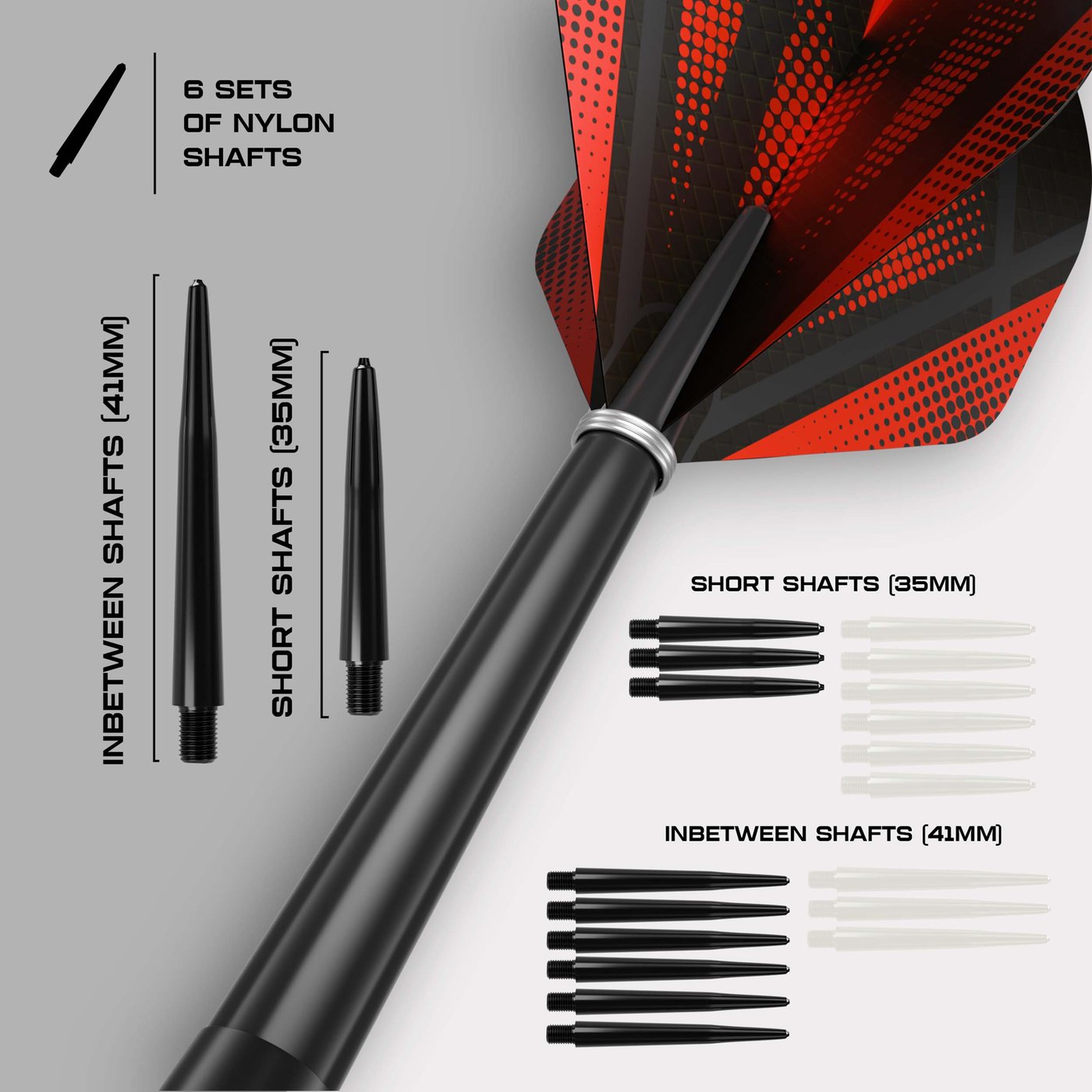 Set 12 Freccette Steel Dart Professionali - 22g E 24g, Punte In Metallo, Colore Nero
