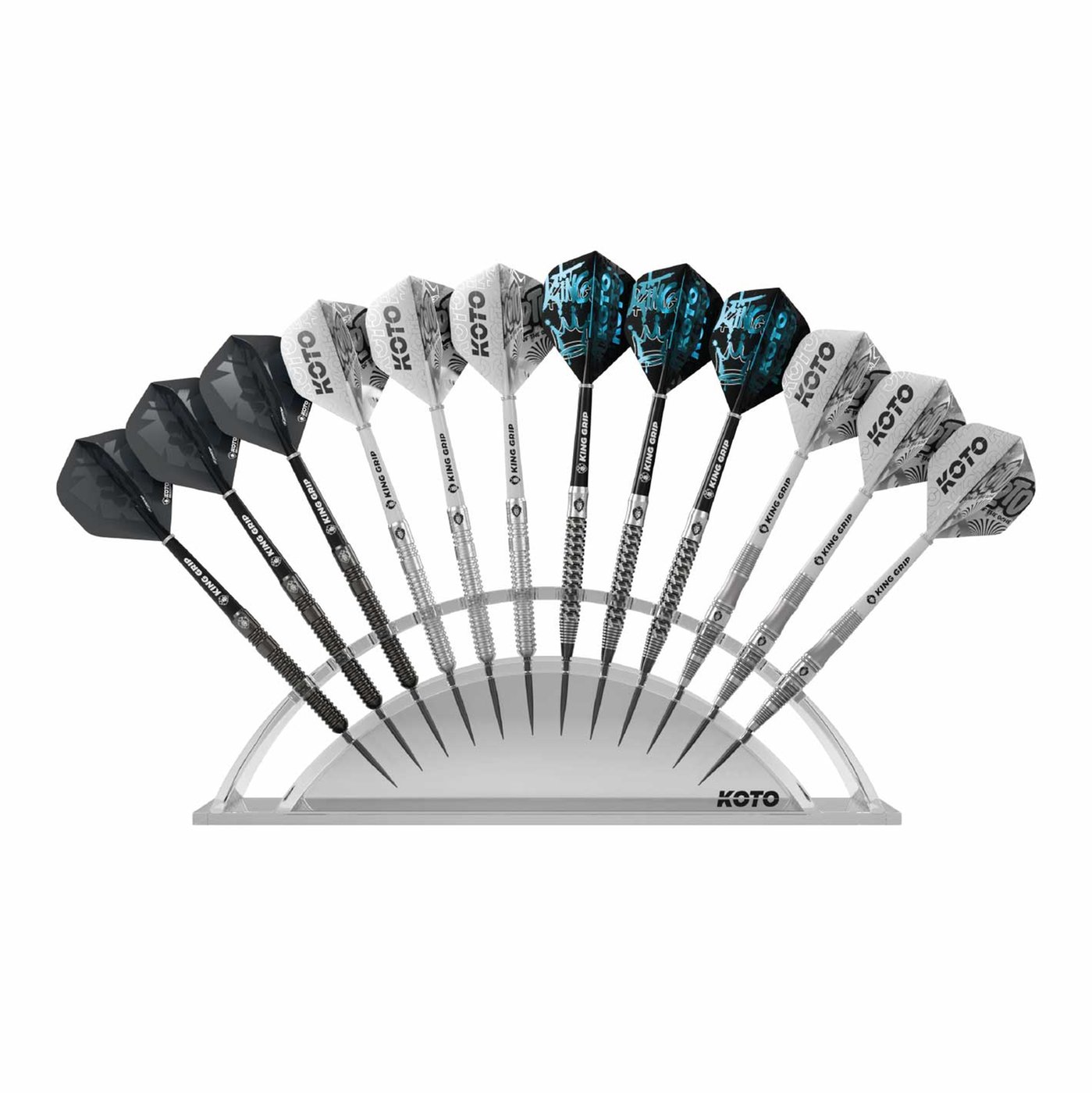 KOTO Akrylový stojan na 12 šipek – Držák šipek