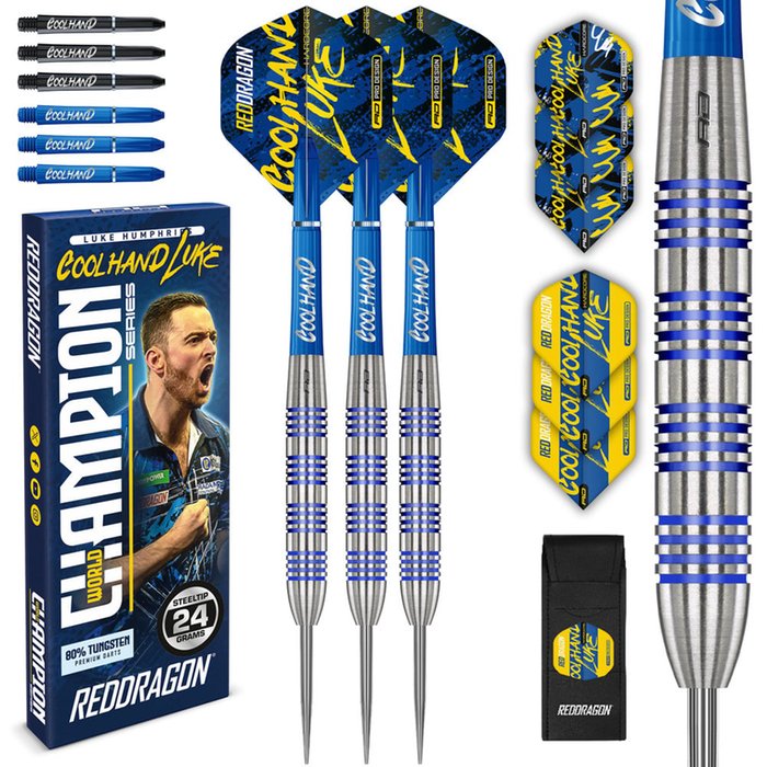 Red Dragon Luke Humphries Coolhand Champion Series 80% Steel Tip Darts