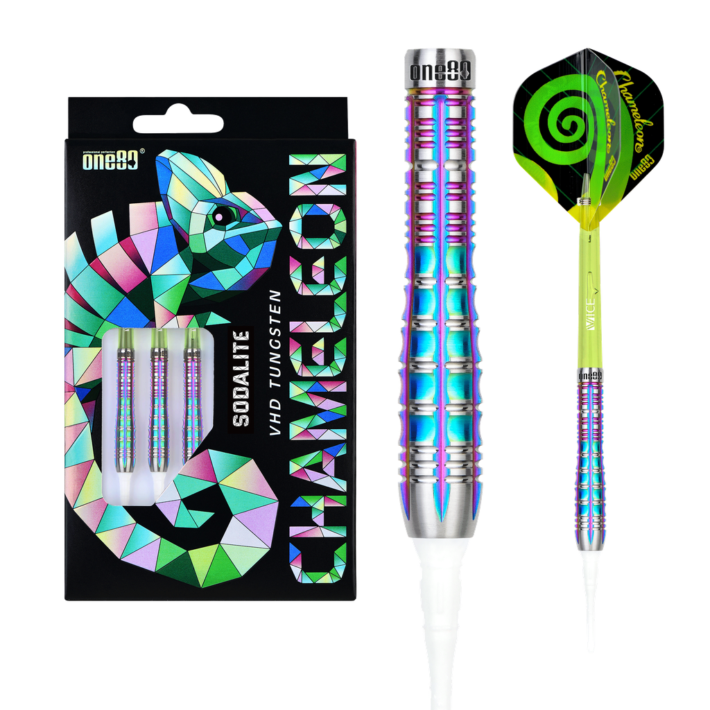 ONE80 Chameleon Sodalite 90% Soft Tip Darts