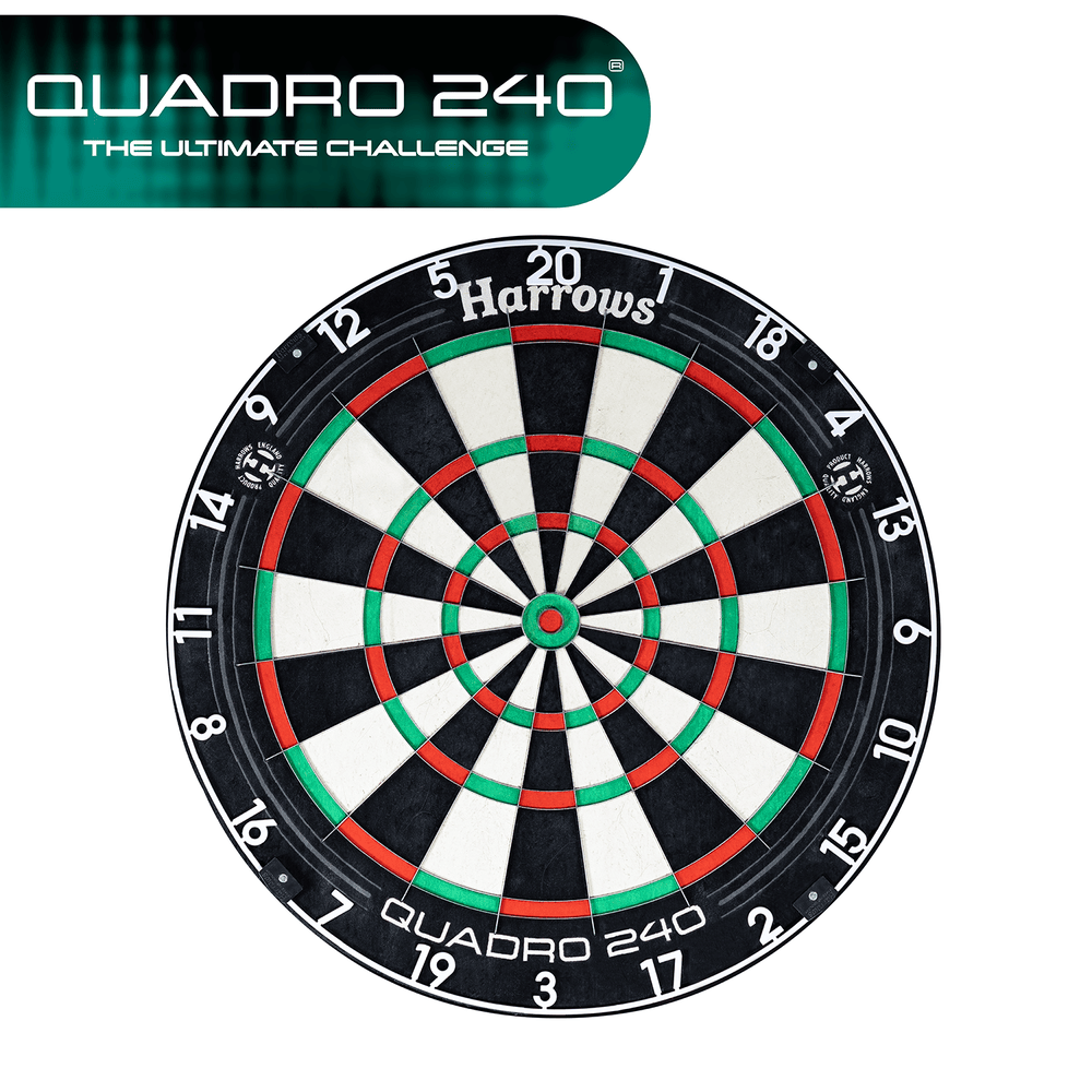 Harrows Quadro 240 - Professional Dartboard - Dartshopper.com