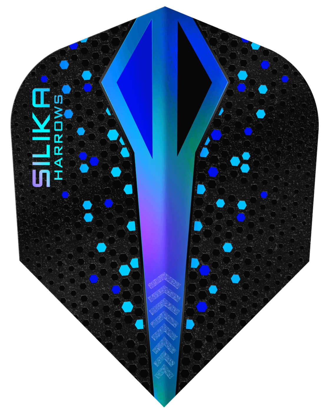Harrows Silika Colour Shift Blue NO6 Tough Crystalline Coated Darts Flights