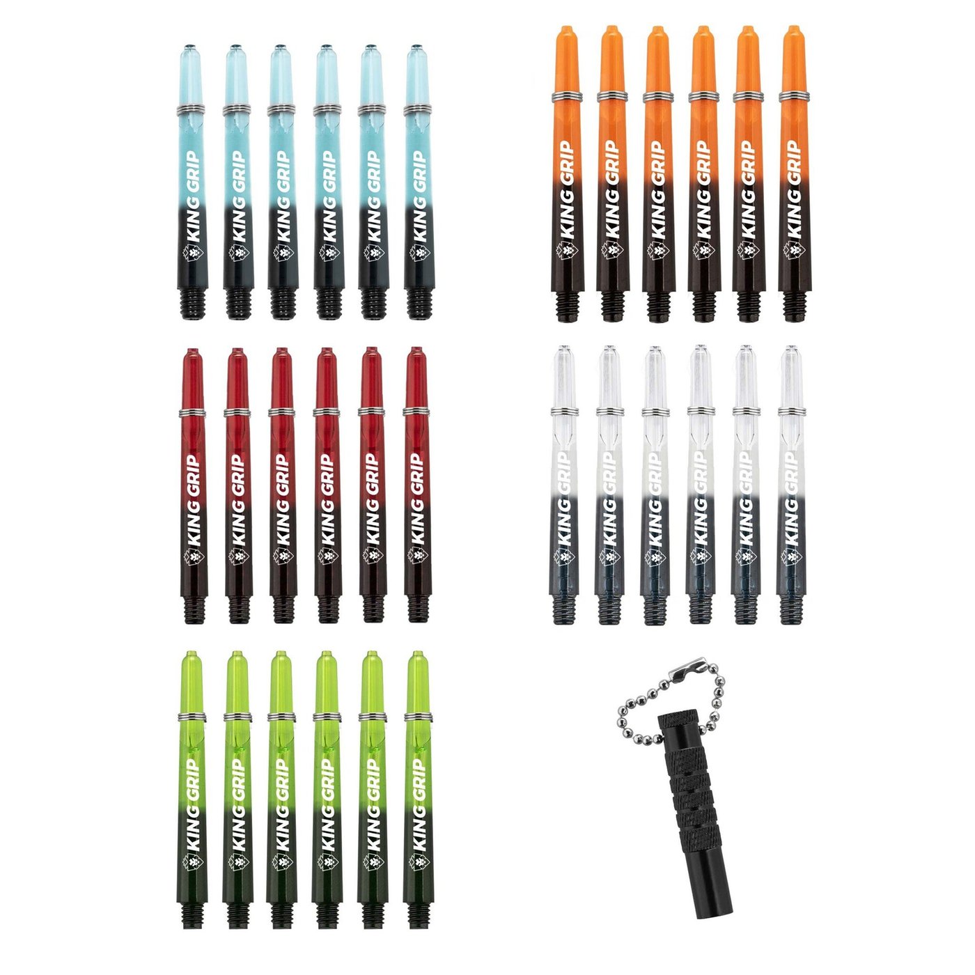 KOTO Collection Colors - 10 Sets + Remover Darts Shafts
