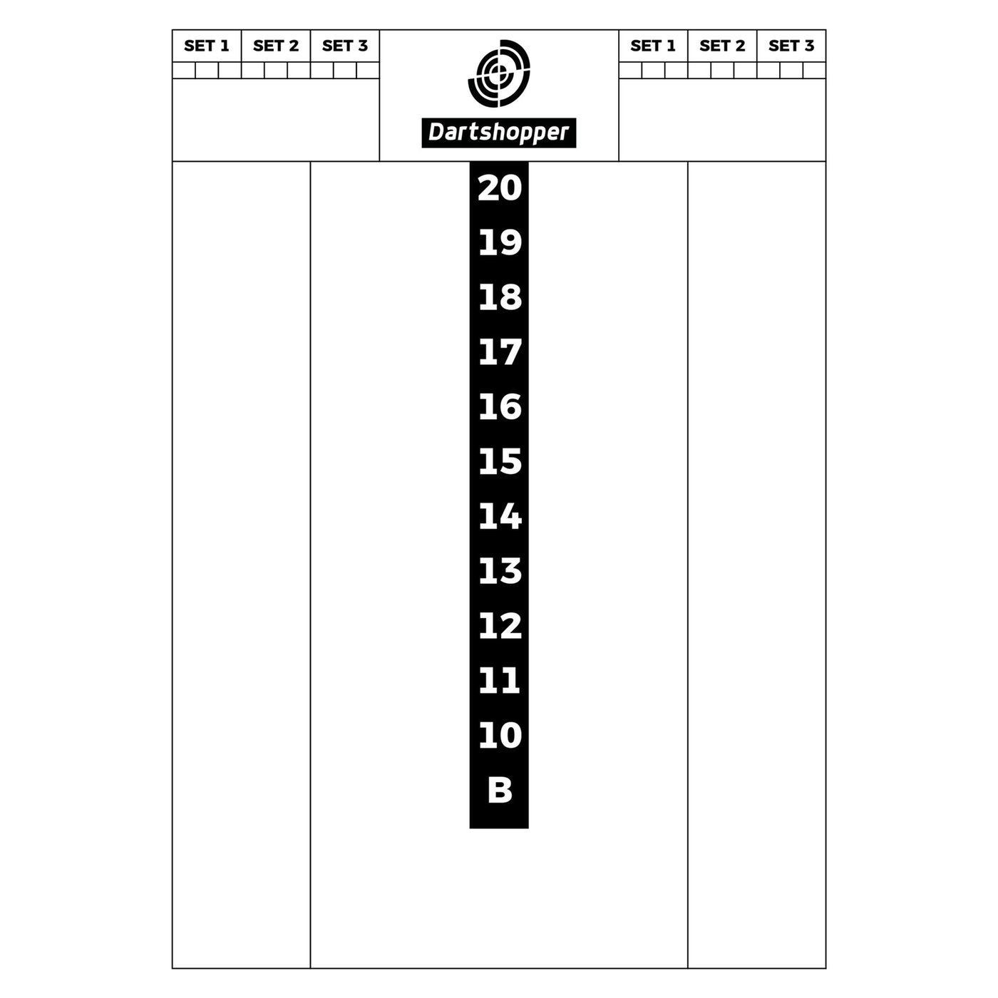 Dartshopper Flex Scoreboard 40x30cm