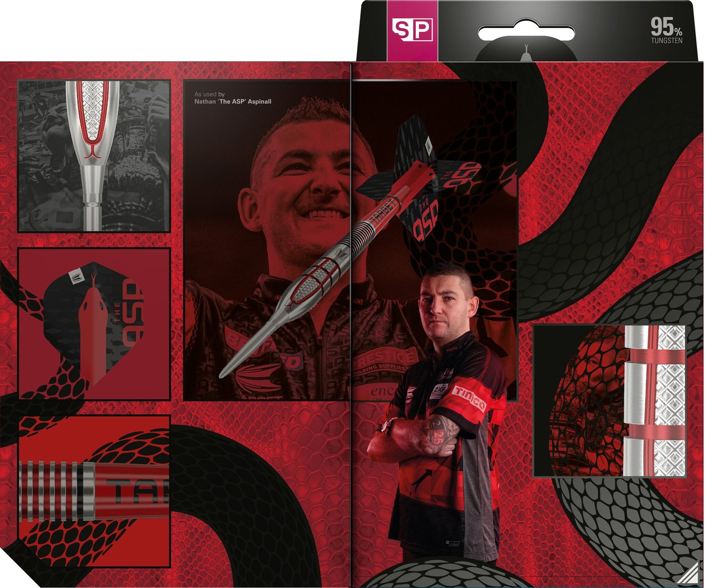 Target Nathan Aspinall G2 Swiss Point 95% - Steel Tip Darts