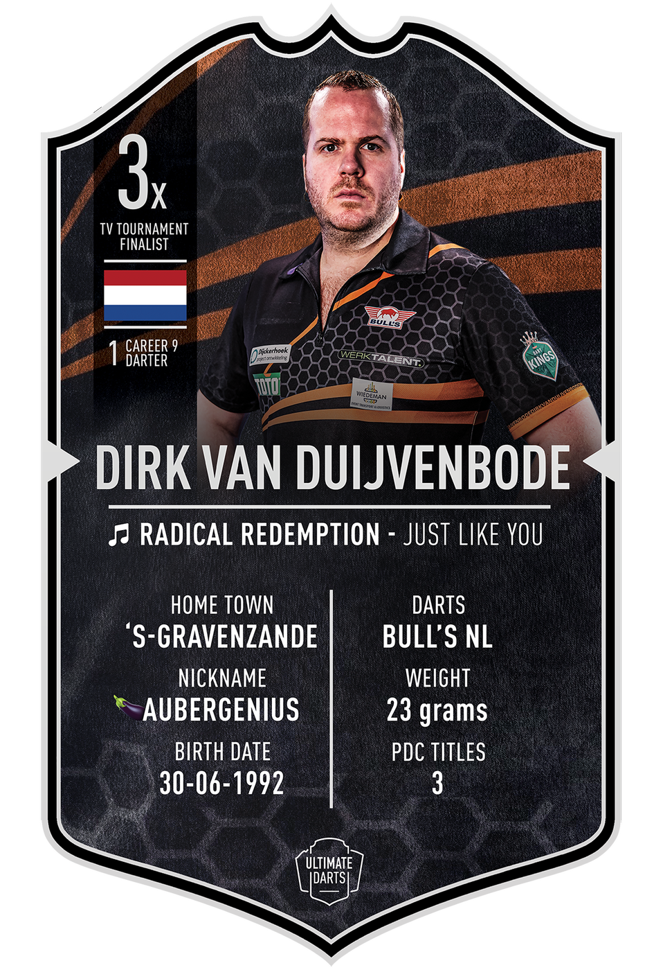 Ultimate Darts Card Dirk van Duijvenbode