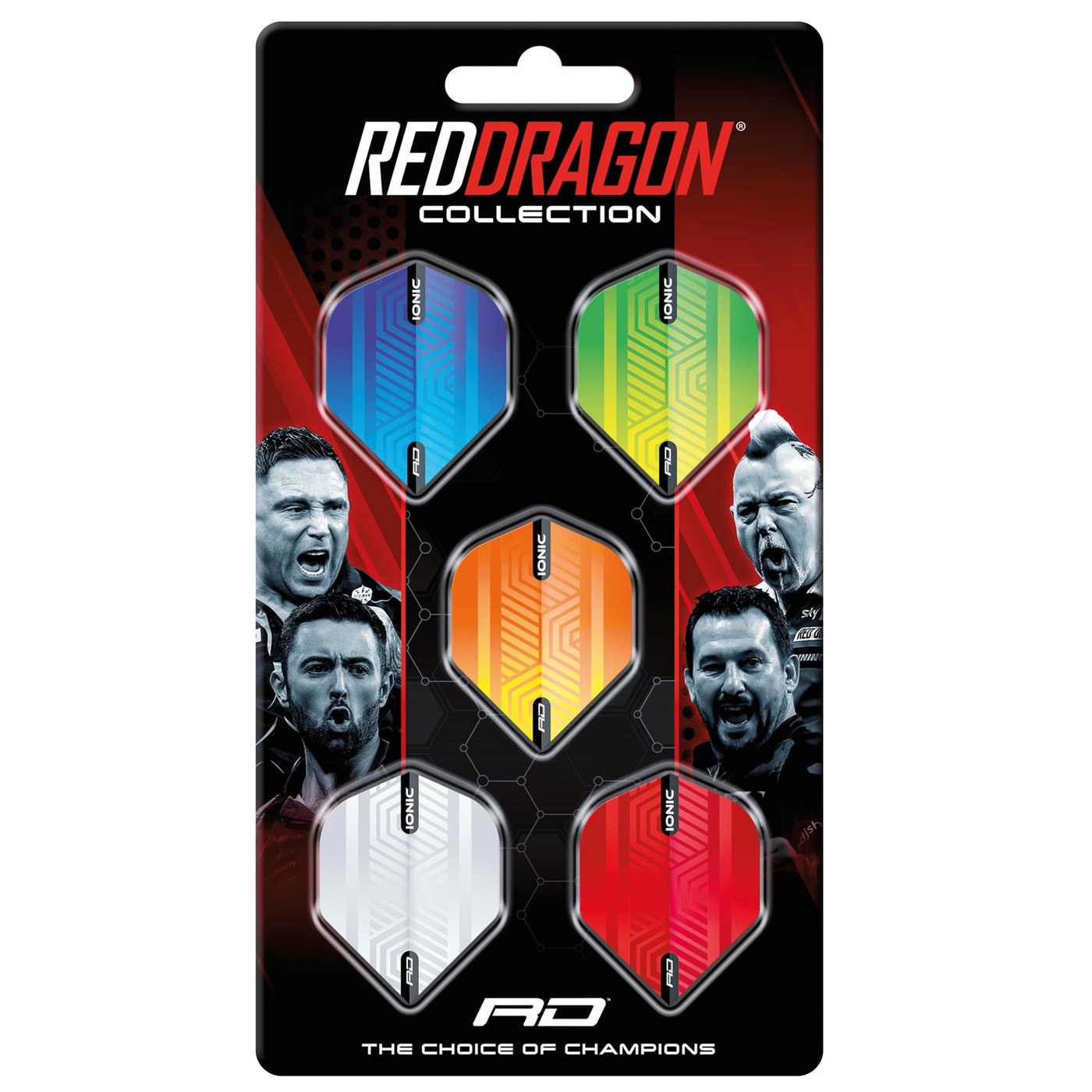Red Dragon Hardcore Ionic Collection Darts Flights