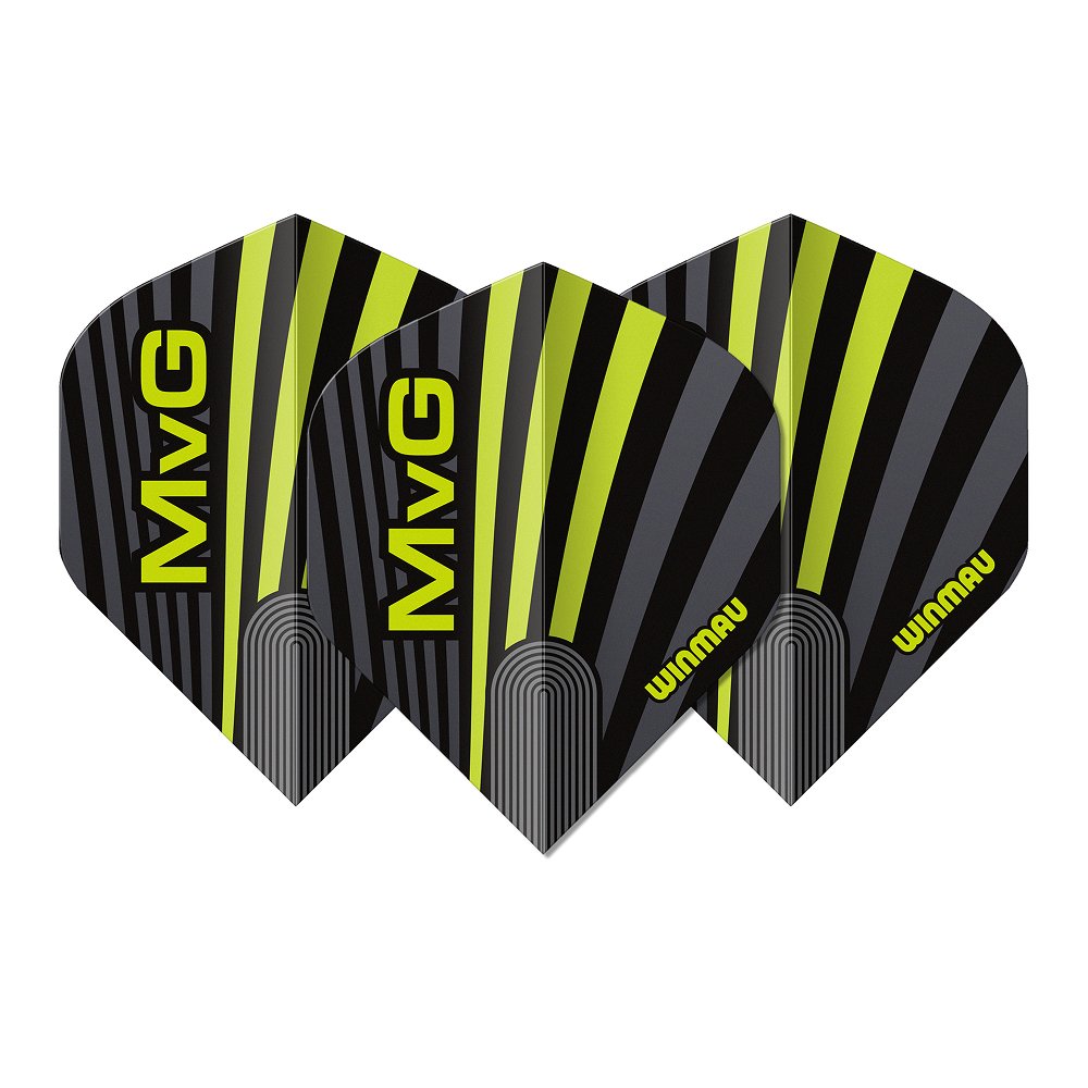Winmau Michael van Gerwen Prism Delta Grey Green MVG - Dart Flights