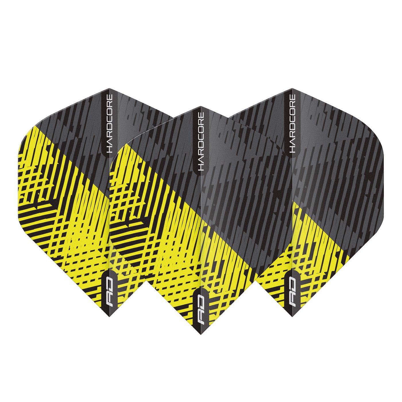 Red Dragon Hardcore Radical Yellow & Black Fleck Darts Flights