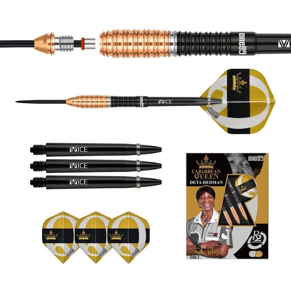 ONE80 Deta Hedman V3 R2 Interchange 90% - Steel Tip Darts