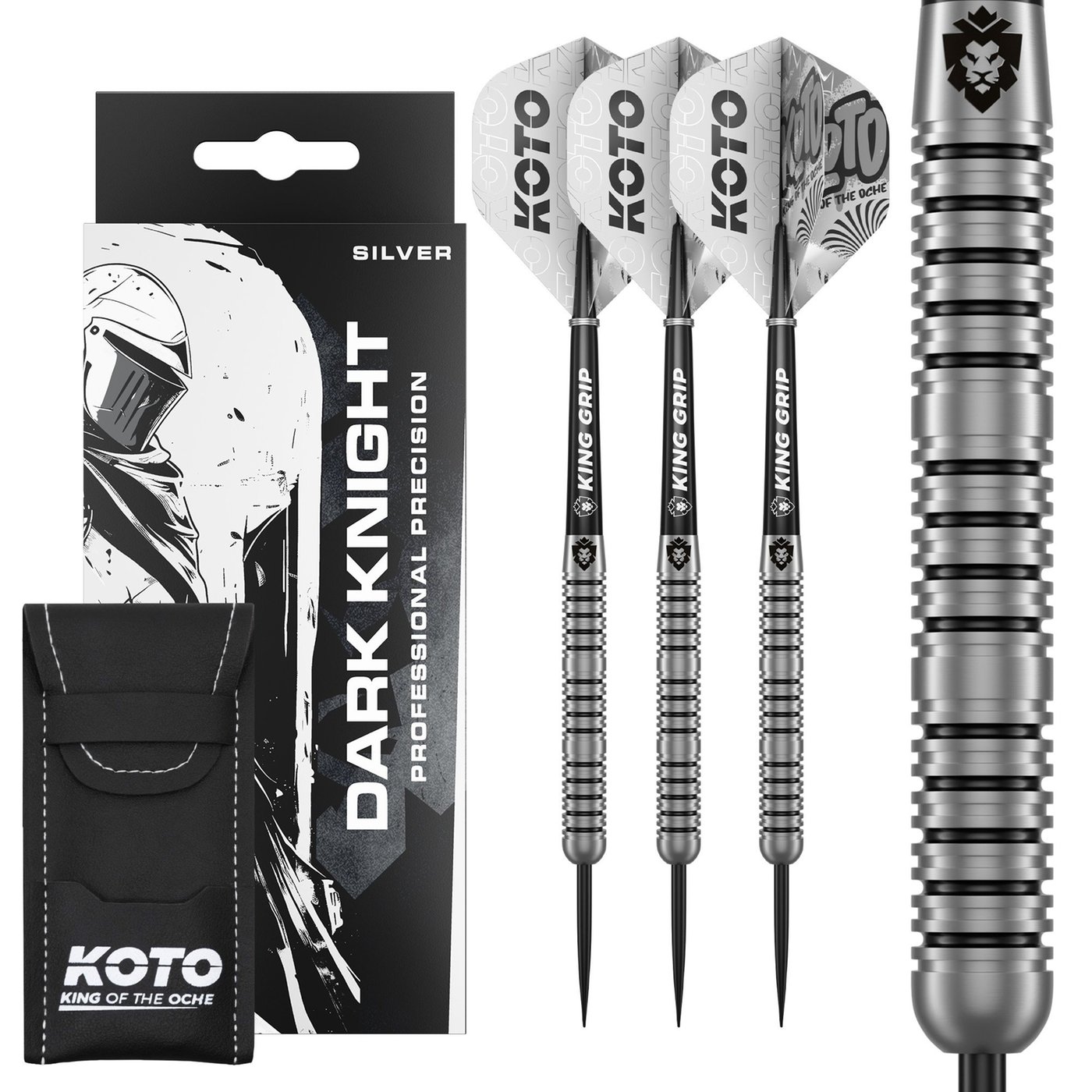 KOTO Dark Knight Silver 80% Darts