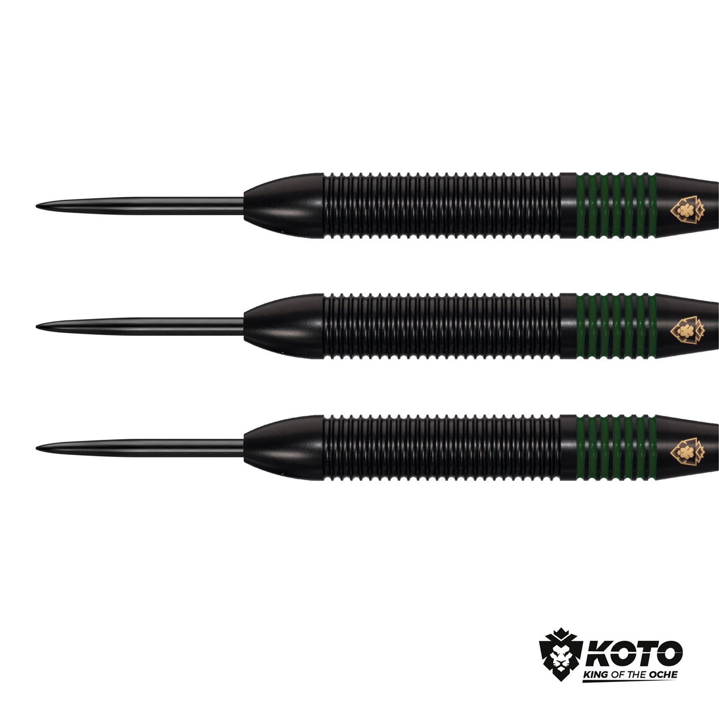 KOTO Kingprove Black & Green Brass - Steeldarts