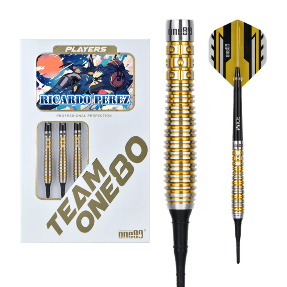 ONE80 Ricardo Perez 90% - Soft Tip Darts - Dartshopper.com