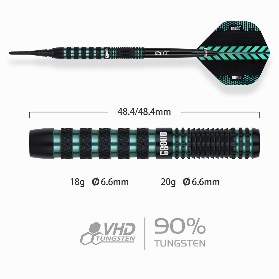 ONE80 Jesus Noguera Perea 90% - Soft Tip Darts - Dartshopper.eu