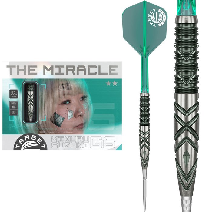 Mikuru Suzuki G6 ダーツバレル Target Japan Mikuru Suzuki The Miracle G6 Swiss Point 90% Darts