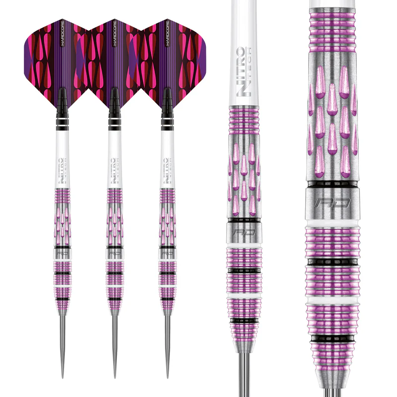 Red Dragon Artura Shocking Pink 90% Steel Tip Darts