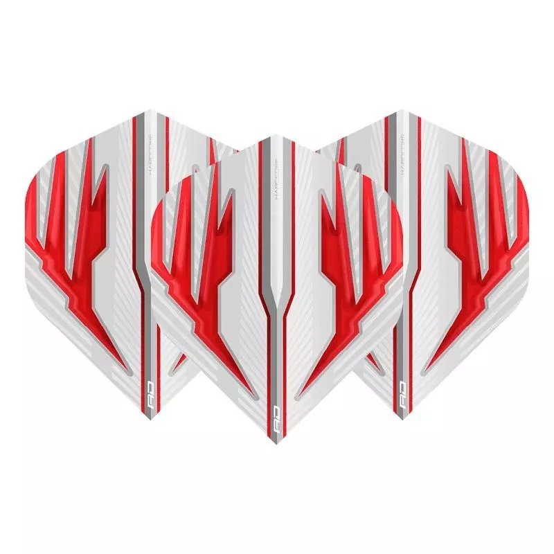 Red Dragon Hardcore Radical White & Red Darts Flights