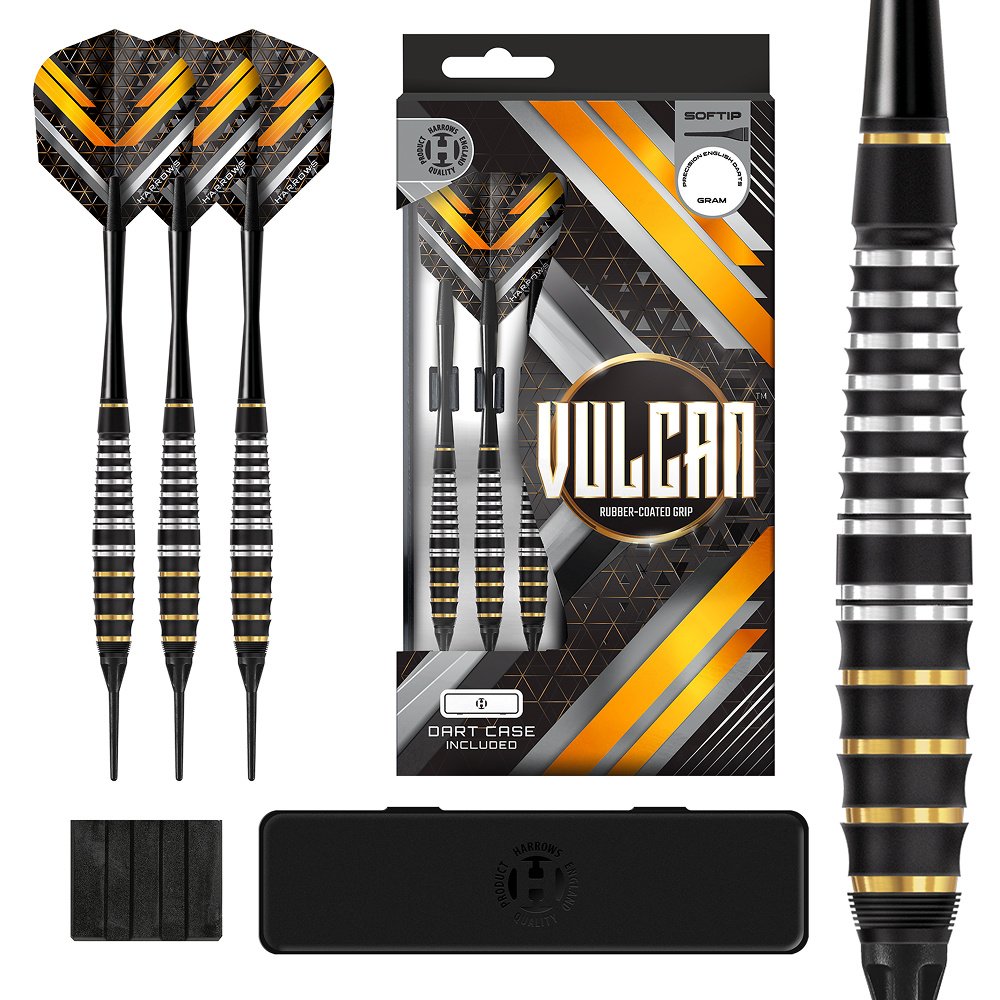Harrows Vulcan Brass Soft Tip - Fléchettes pointe Plastique