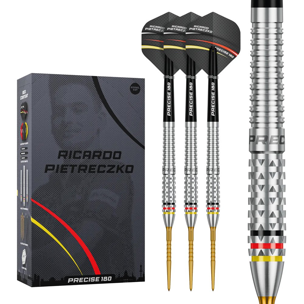Precise180 Ricardo Pietreczko Gold 90% - Dardos Punta de Acero