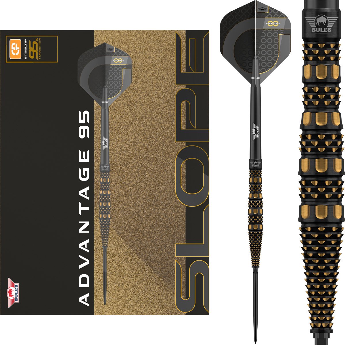 Bull's Advantage Slope Convertible Point 95% - Steel Tip Darts