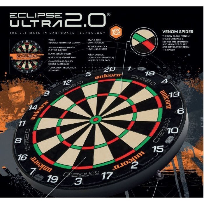 Unicorn Eclipse Ultra 2.0 - Professional Dartboard