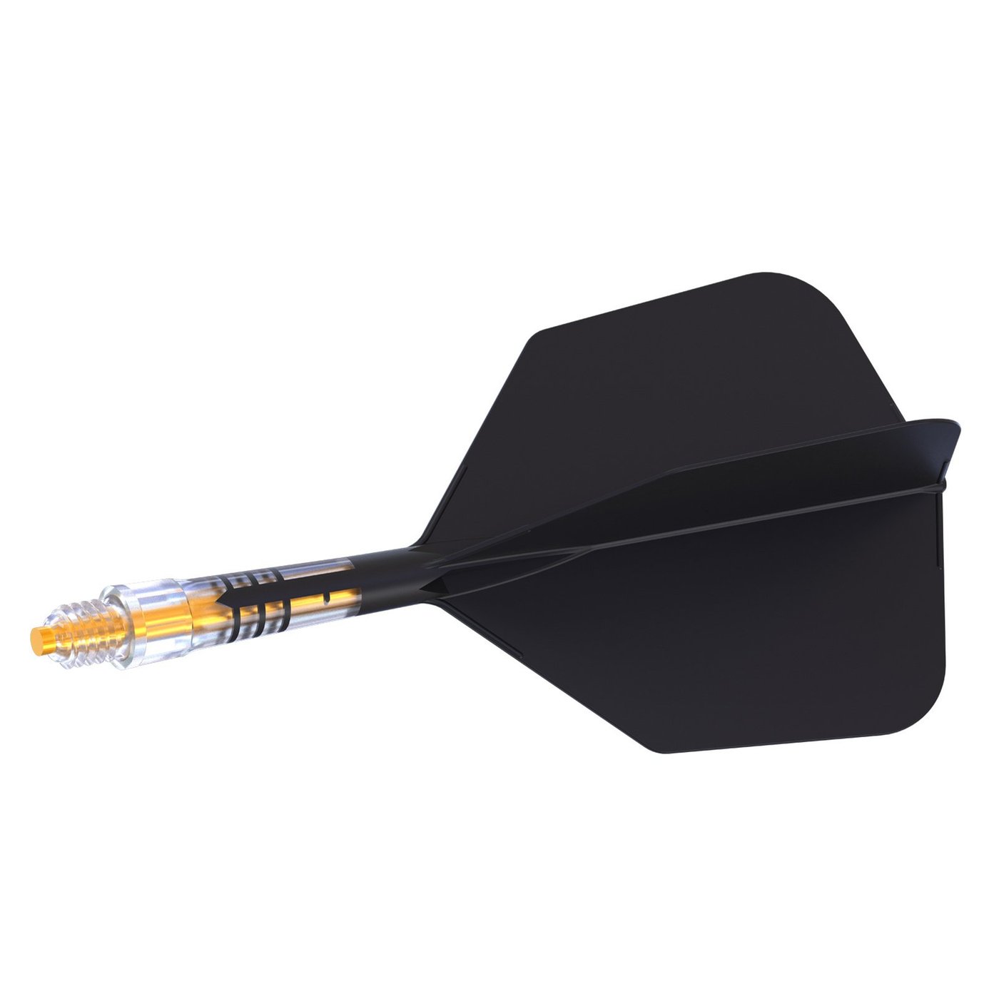 Cuesoul ROST T19 Integrated Dart Flights Big Wing Carbon Black Yellow