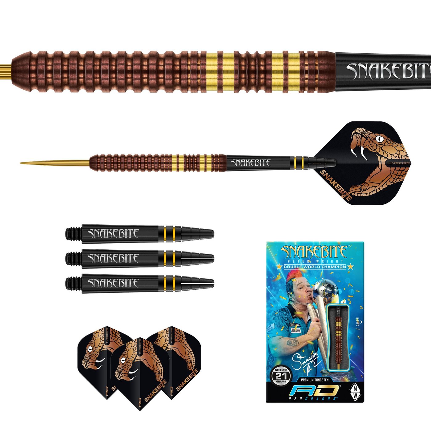 Red Dragon Peter Wright Copper Fusion 90% Darts