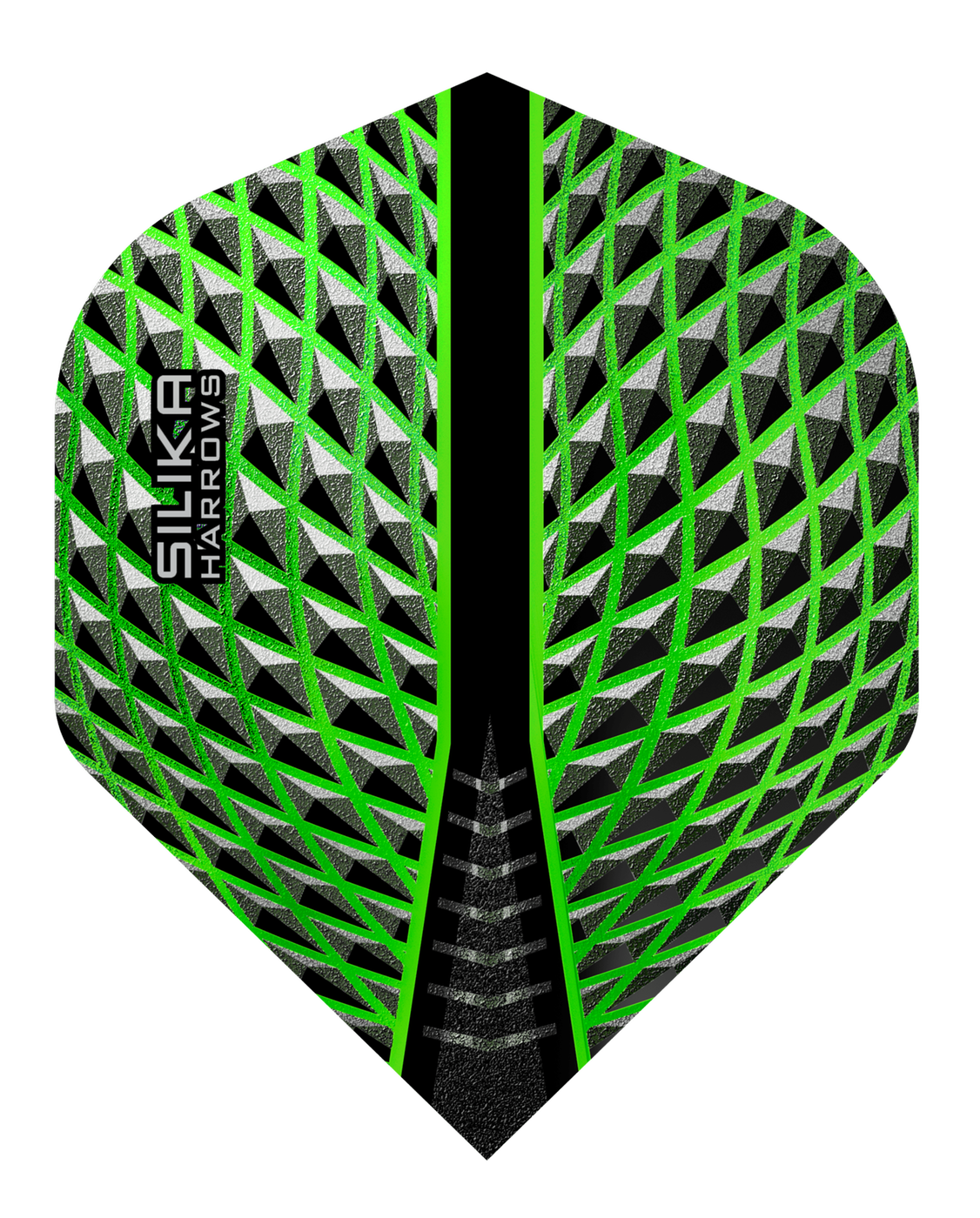 Harrows Silika NO2 Green Tough Crystalline Coated Darts Flights