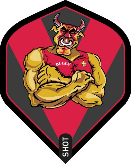 Shot Michael Smith Bully Boy Red Darts Flights