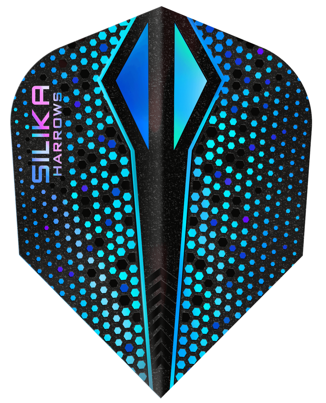 Harrows Silika X Colour Shift Blue NO6 Tough Crystalline Coated Darts Flights