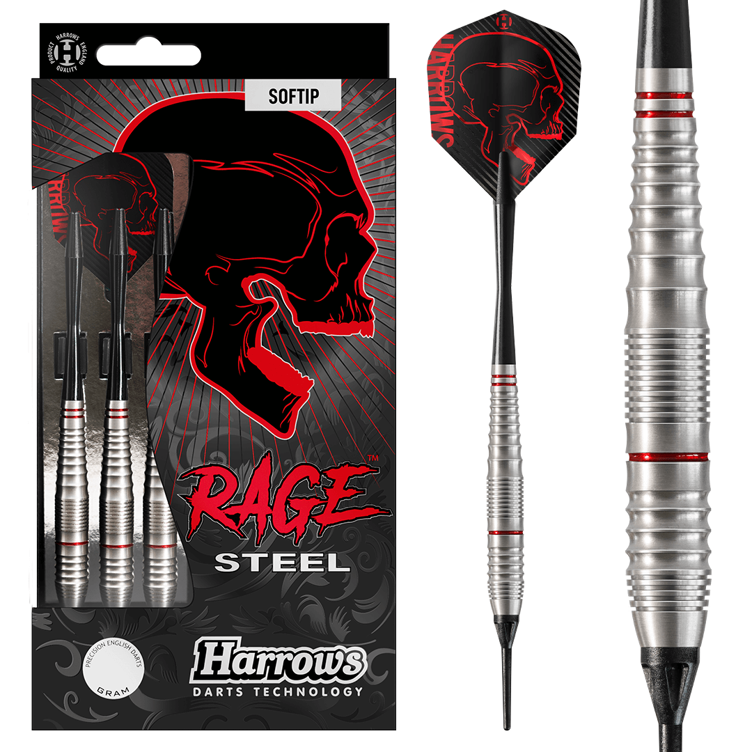 Harrows Rage Steel Soft Tip Darts