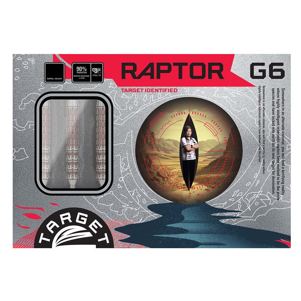 TARGET Raptor 19g ダーツセット Target Japan George Nishitani Raptor G6 Swiss Point 90% - Steel