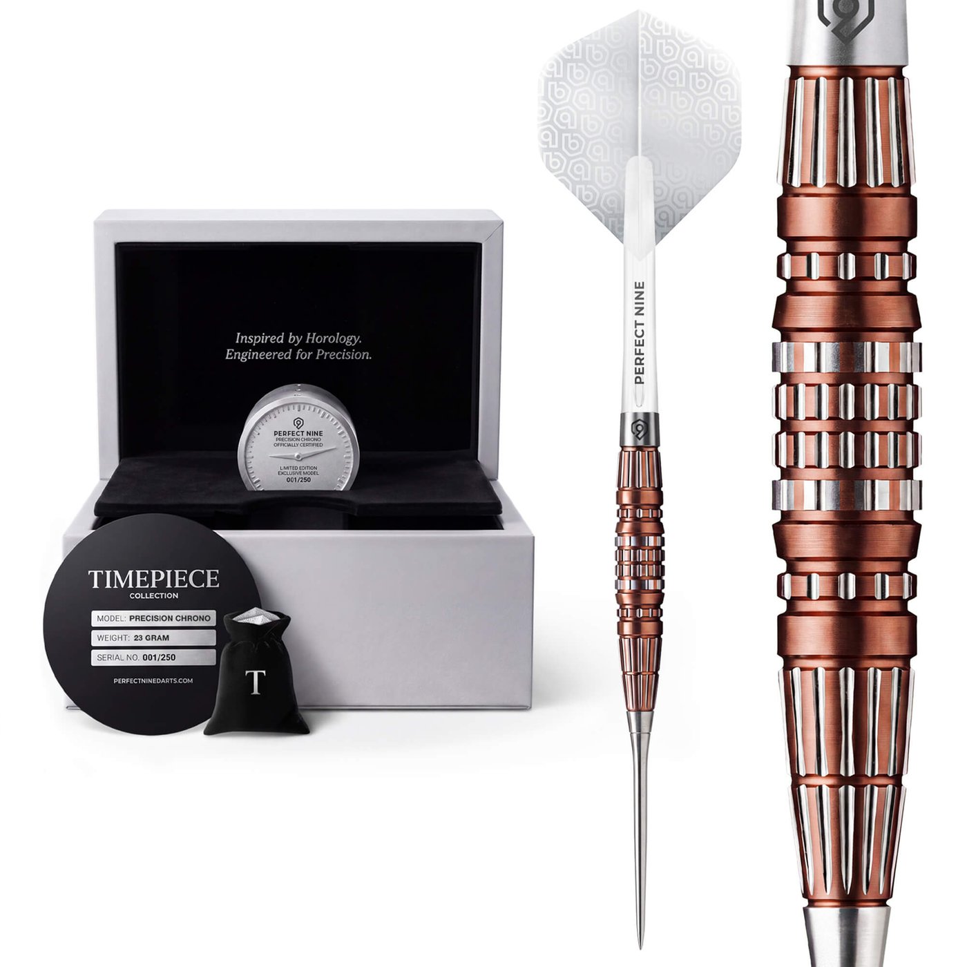 Perfect Nine The Timepiece Collection Precision Chrono Limited Edition 90% - Freccette Steel Darts