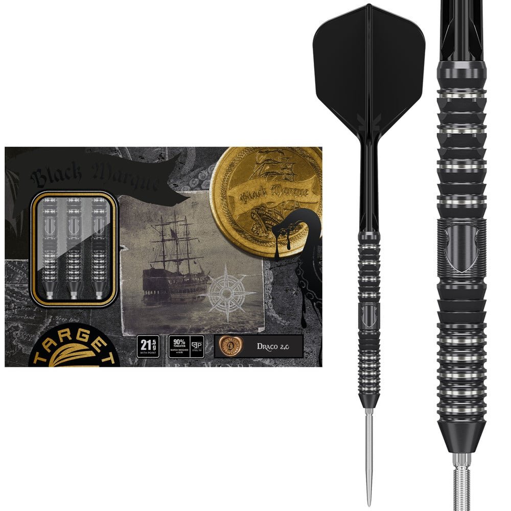 Target Japan Black Marque Lite Draco G2 Swiss Point 90% - Darts Tikat