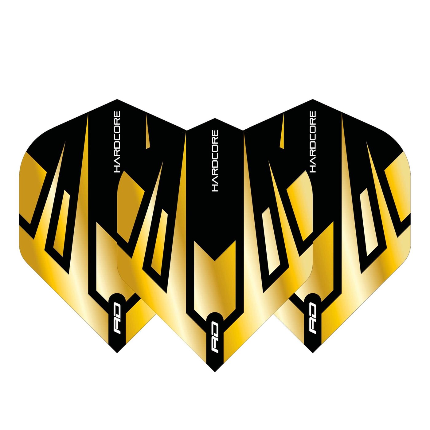 Red Dragon Hardcore Premium Gold & Black Tribal Darts Flights