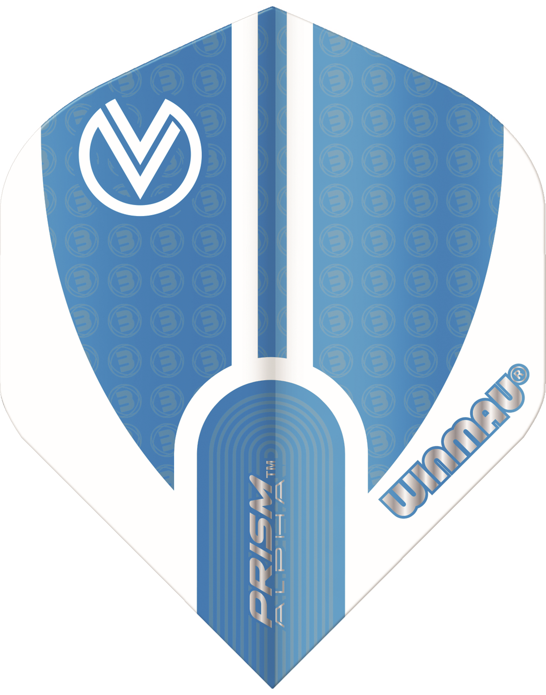 Winmau Vincent van der Voort Prism Alpha Blue & White Darts Flights