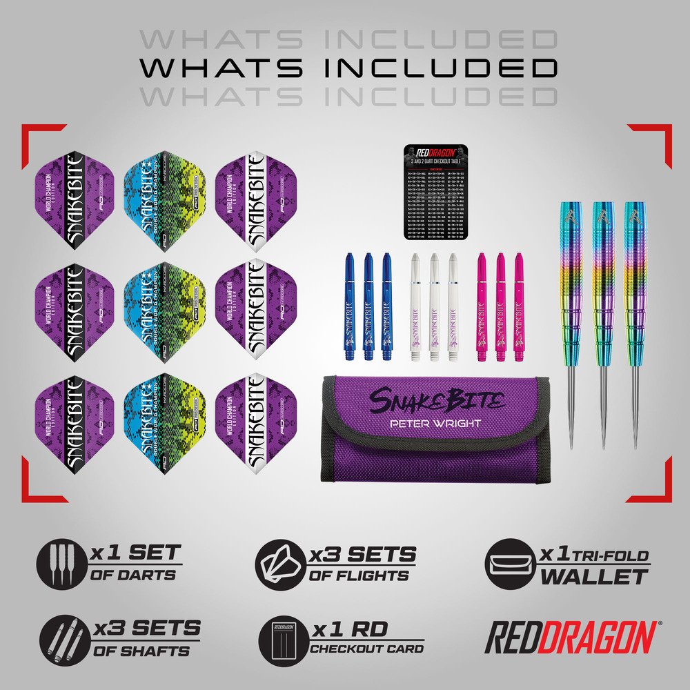 Red Dragon Peter Wright Snakebite Champion Series 90% Dartshopper