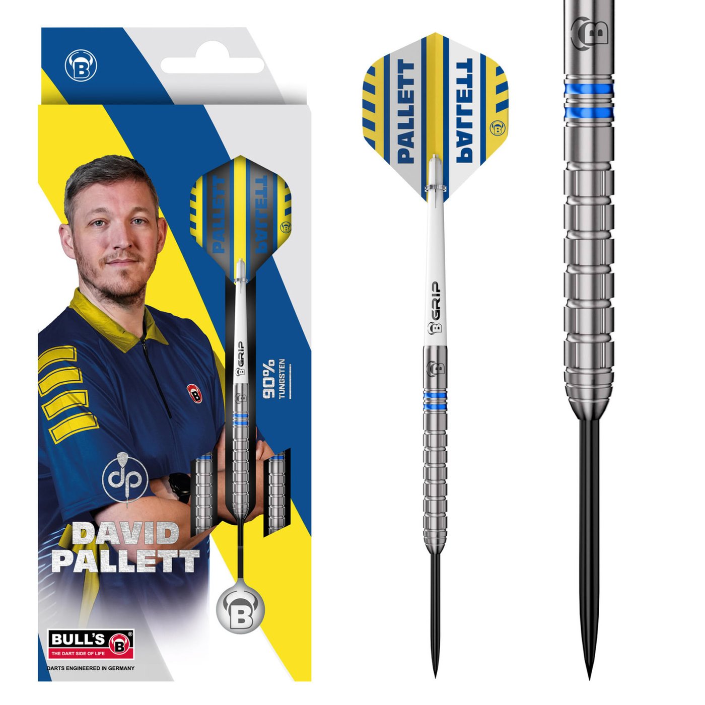 BULL'S David Pallett G3 90% - Steel Tip Darts