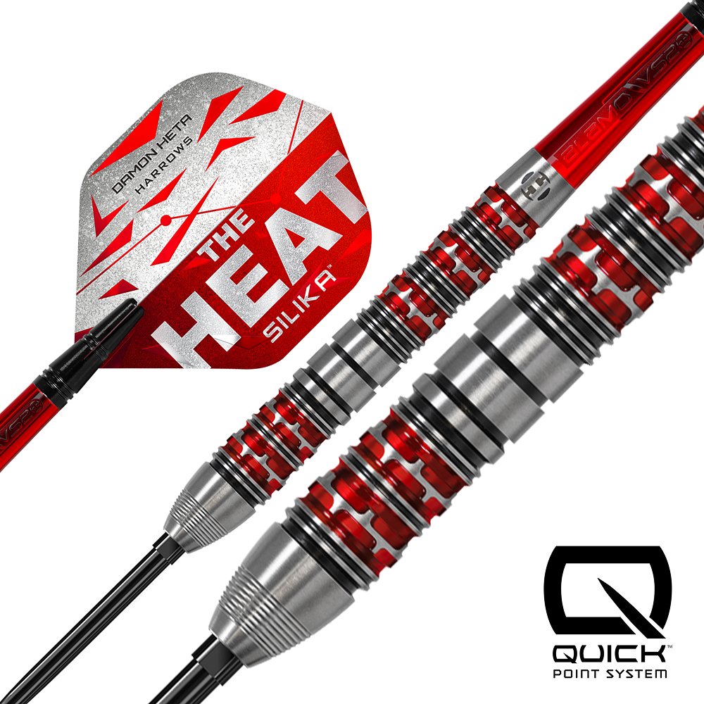 Harrows Damon Heta V3 Quick Point 90% - Steel Tip Darts