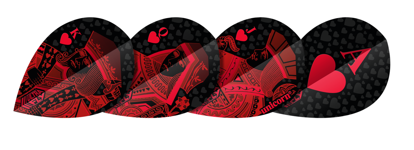 Unicorn Ultrafly Royal Flush Red XTRA Darts Flights
