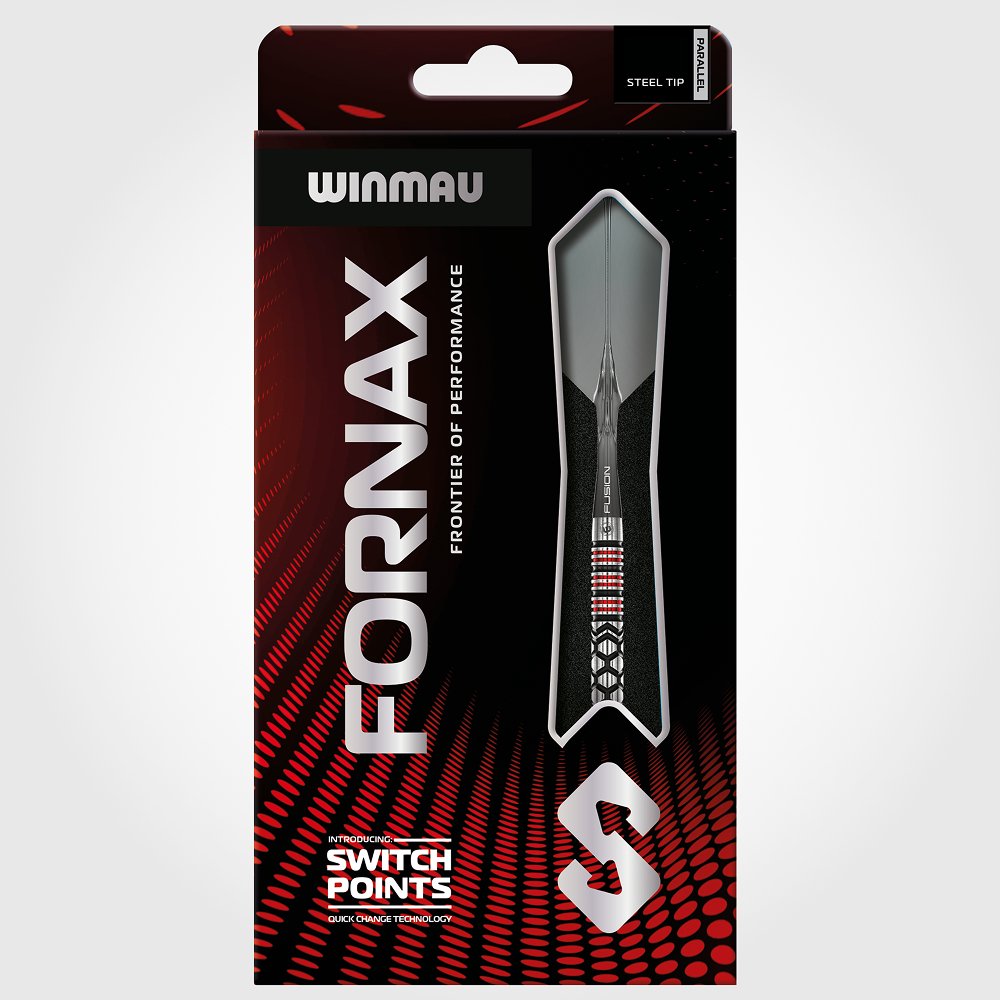 Fléchettes WINMAU FORNAX 90% Tungstène – 21/22/23/24 G, Baril Parallèle, Pointe Commutable