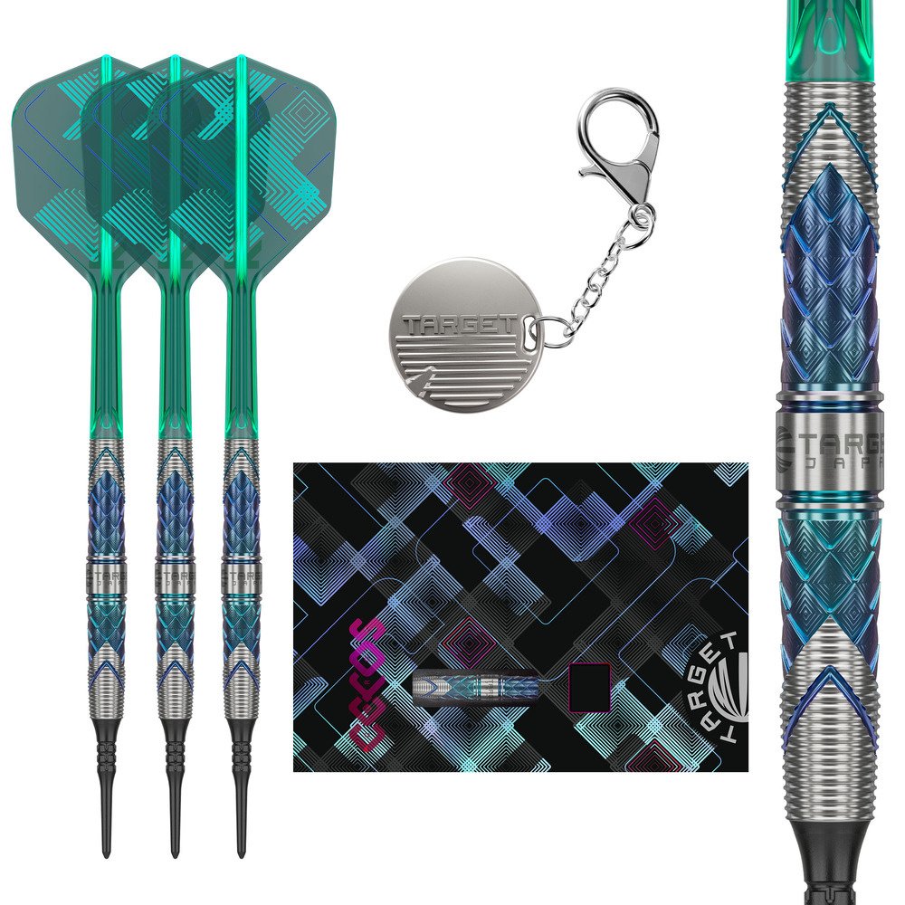 TARGET KAZE Series CEROS 02(数回使用のみ) Target Kaze Series Ceros 02 Soft Tip Darts - 18gm