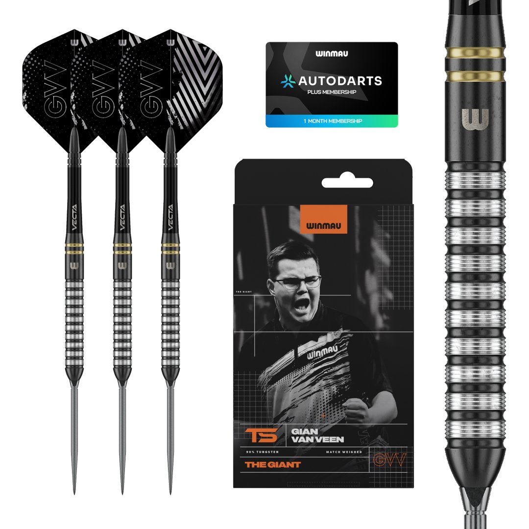 Winmau Gian van Veen TS Switch Point 90% - Steel Tip Darts
