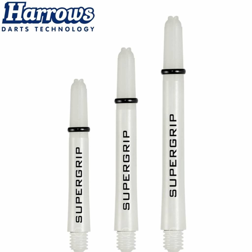 Harrows Supergrip White Darts Shafts