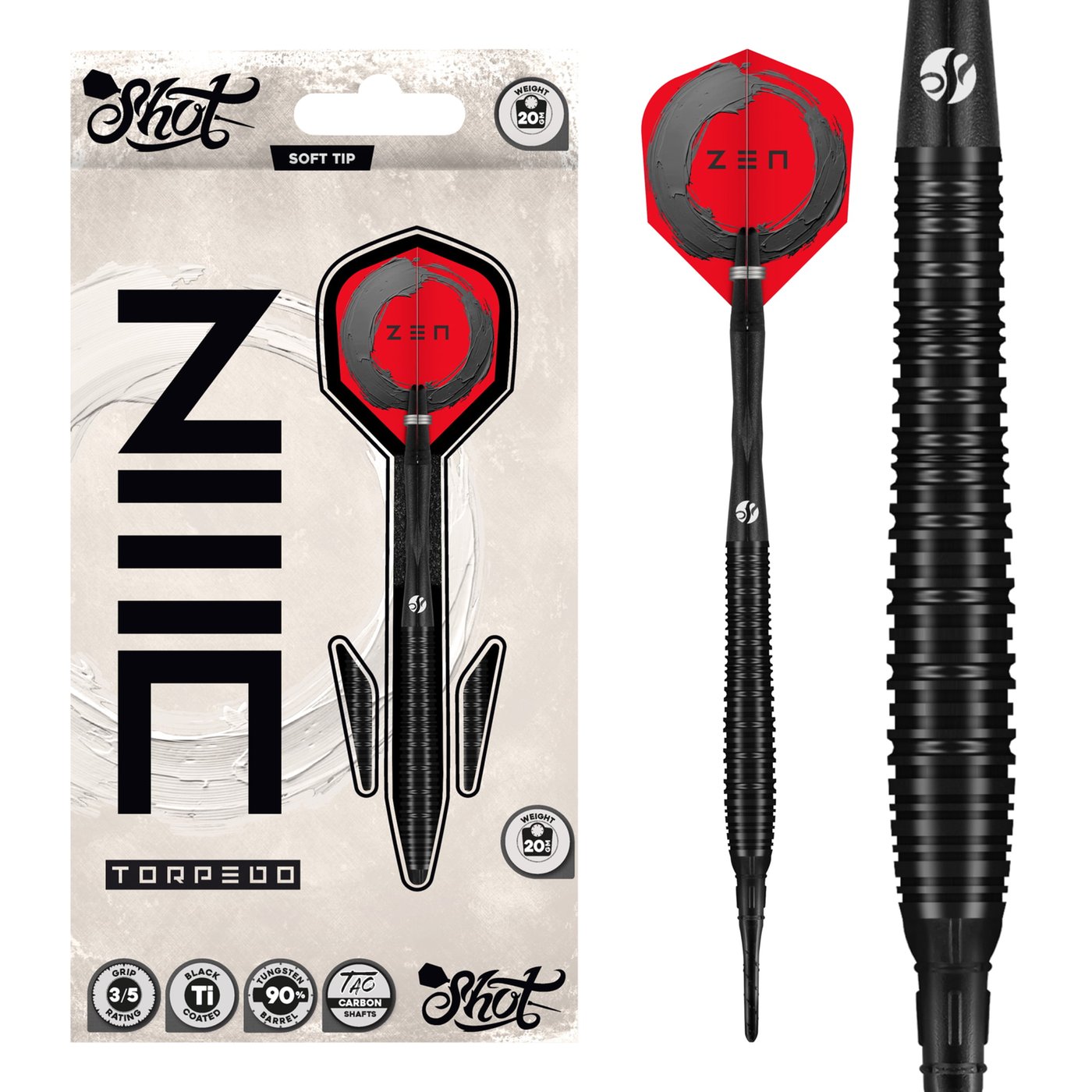 Shot Zen Torpedo 90% - Soft Tip Darts