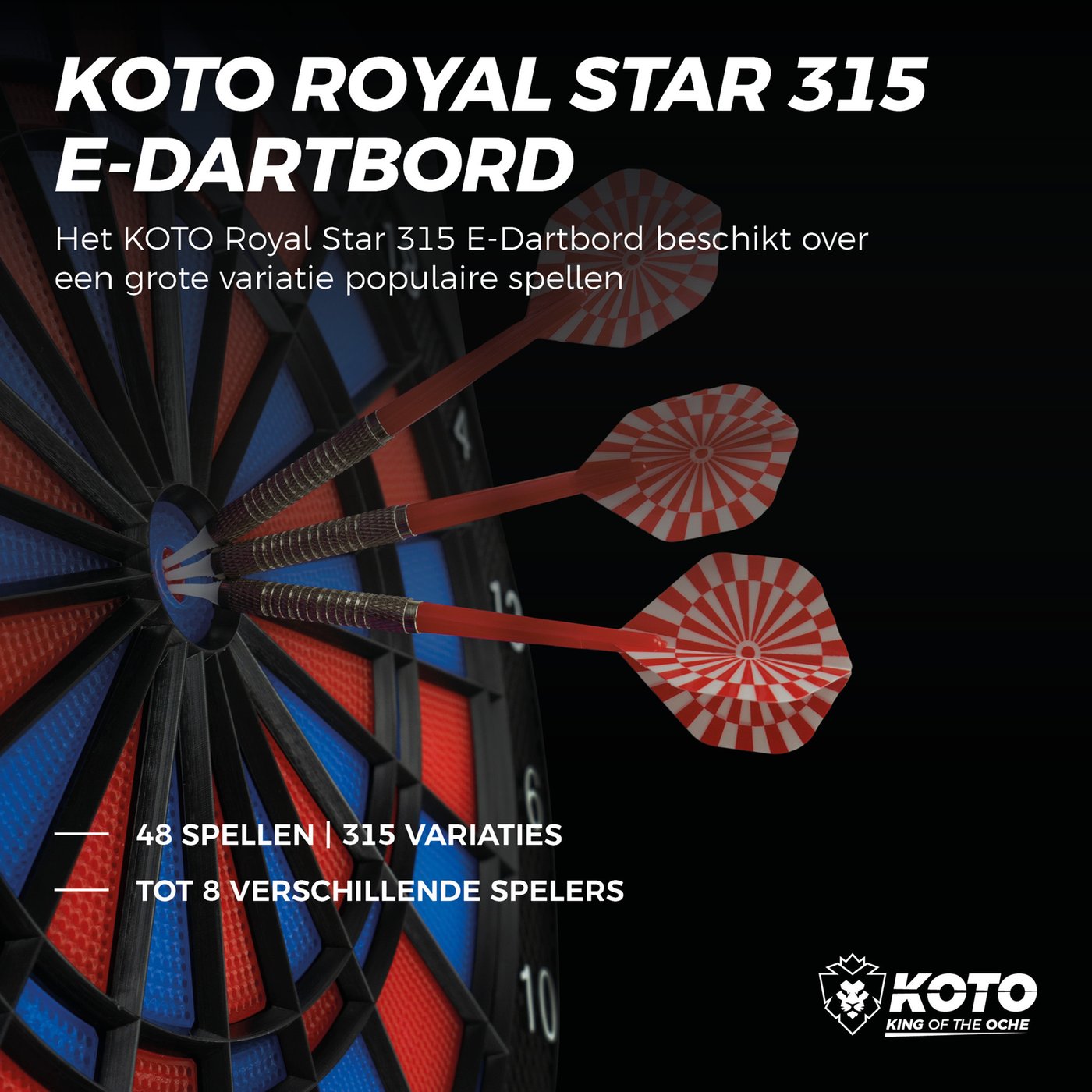 KOTO SOFT 590 Elektronisch Dartbord